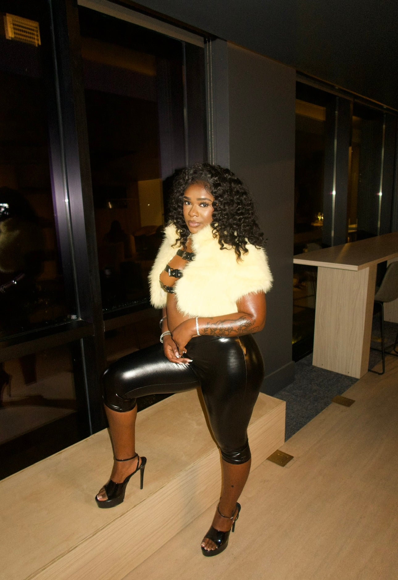 "Skin Tight" Leather Capri Pants