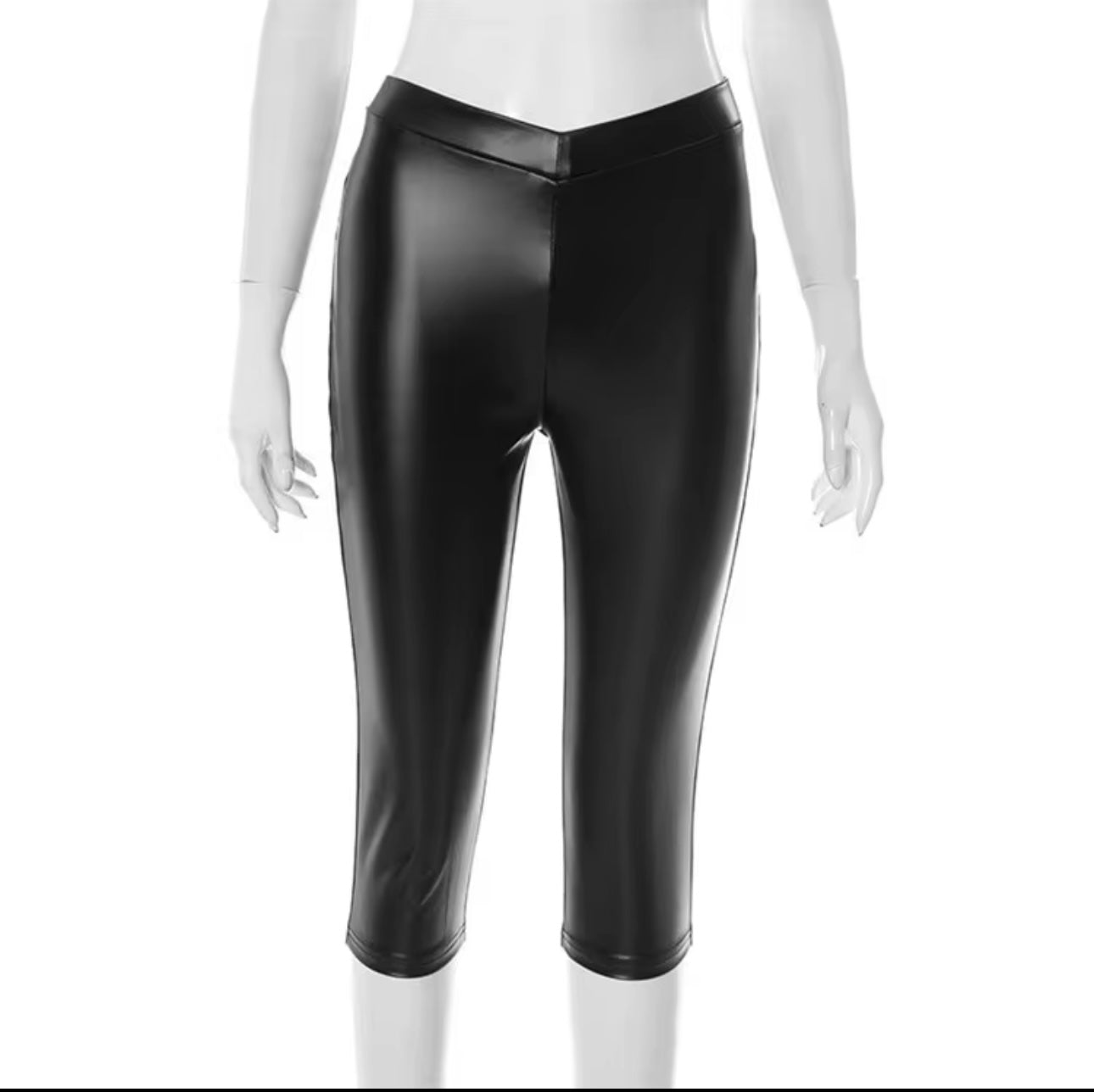 "Skin Tight" Leather Capri Pants